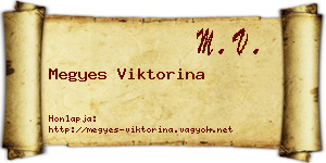 Megyes Viktorina névjegykártya